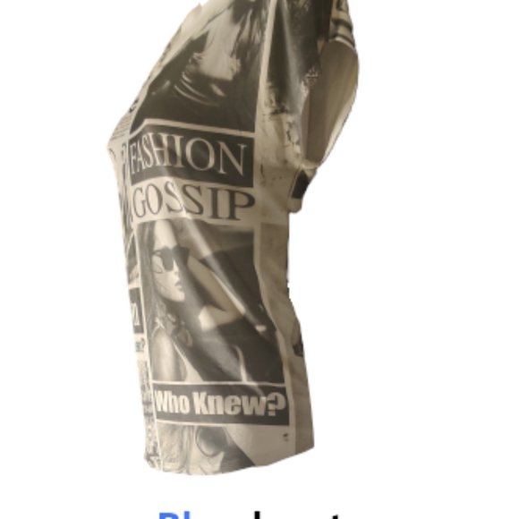 Ladies Large Blue Planet Graphic T - I Like This! - Picture 4 of 5